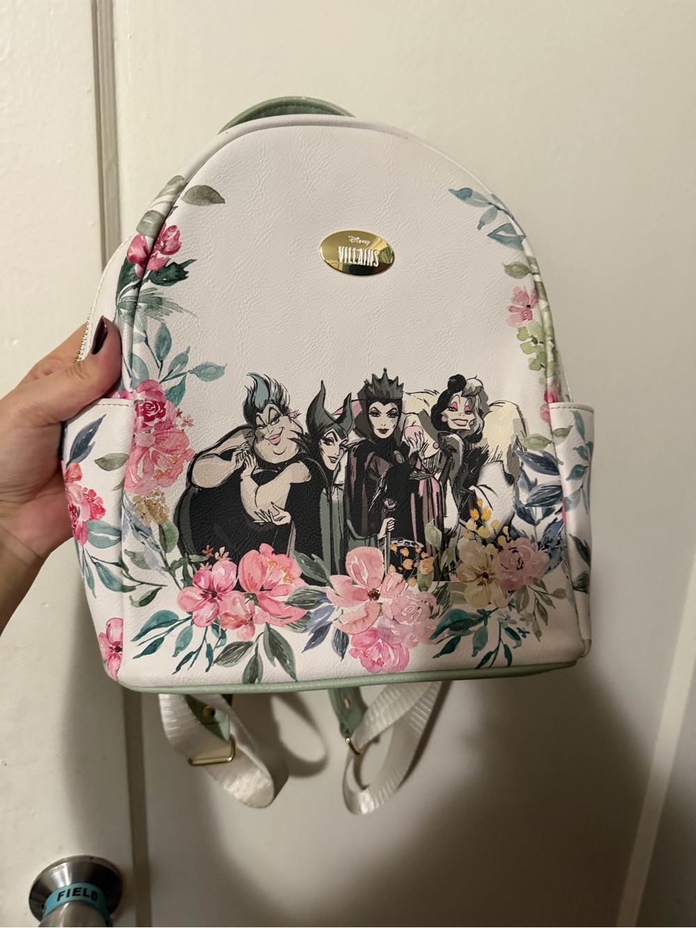 Disney Villains Floral White Mini Backpack by Disney